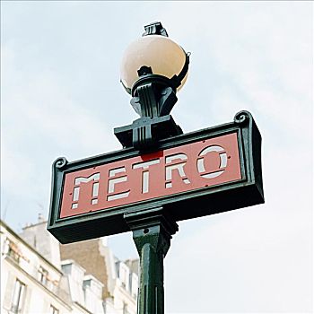 巴黎,地铁,标识