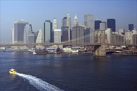 纽约,美国,看,曼哈顿大桥