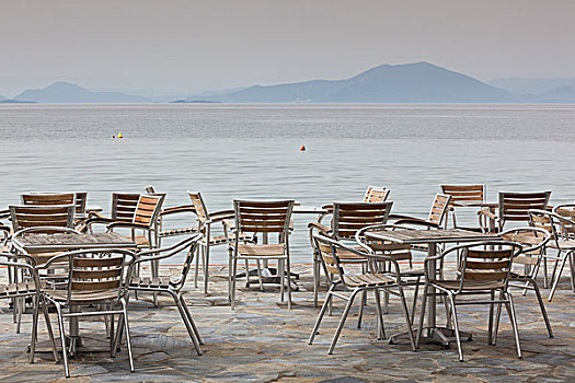 希腊,塞萨利,半岛,咖啡,桌子