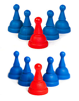 红色,蓝色,比赛,棋子,白色,隔绝