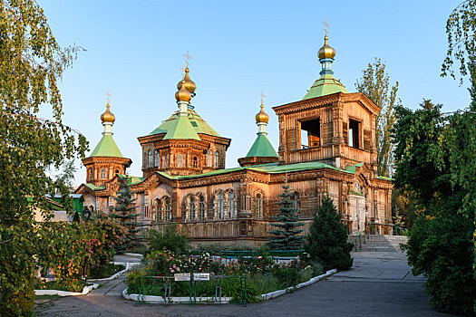 外景,圣三一教堂,大教堂,吉尔吉斯斯坦