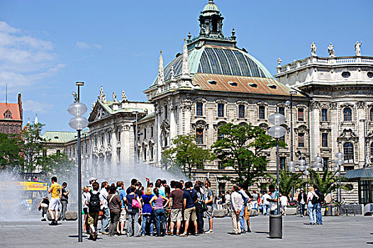 宫殿,执法,卡尔斯,慕尼黑,上巴伐利亚,德国,欧洲