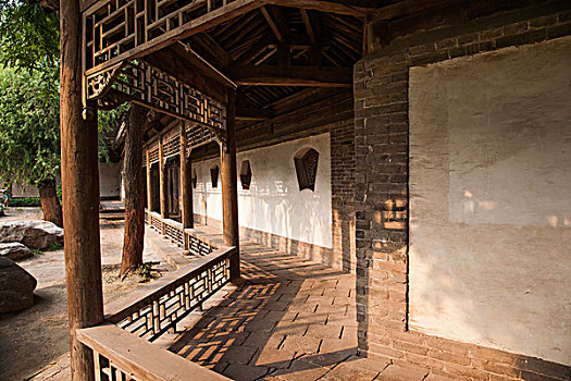 山西省晋中历史文化名城---榆次老城西花园寄澜长廊