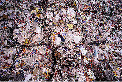 纸,捆,回收厂
