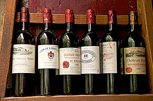 瓶子,葡萄酒,法国,欧洲