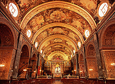 哥伦比亚大教堂,瓦莱塔市,马耳他,欧洲