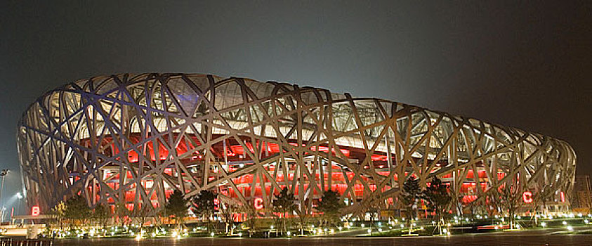 北京奥运场馆－鸟巢夜景