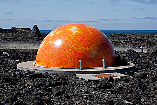 冰岛,橙色,泡泡,未来,建筑