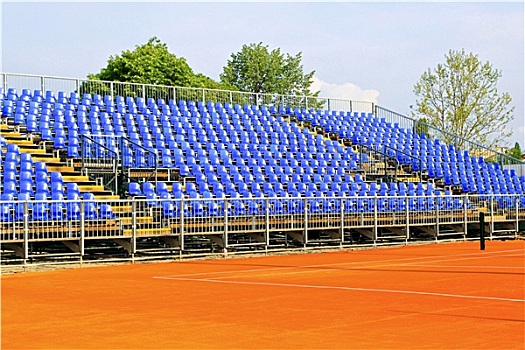 网球场,座椅