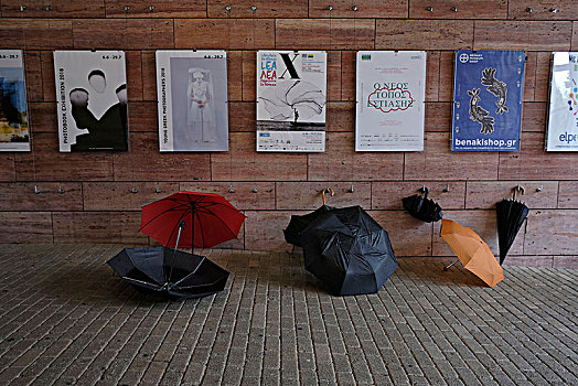 伞,博物馆,雅典,希腊,欧洲