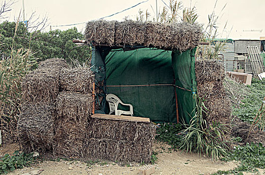小屋,稻草