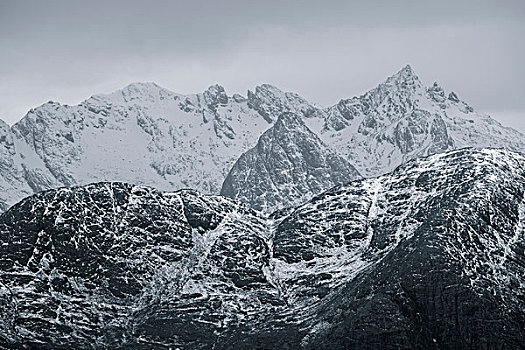 风景,积雪,库林丘陵