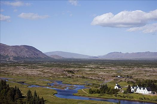 冰岛,流行,国家公园,山谷,许多,著名,一个,机构,世界