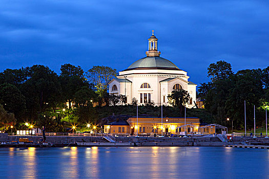 教堂,岛屿,音乐厅,斯德哥尔摩,瑞典,欧洲
