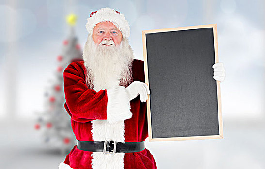 圣诞老人,展示,黑板