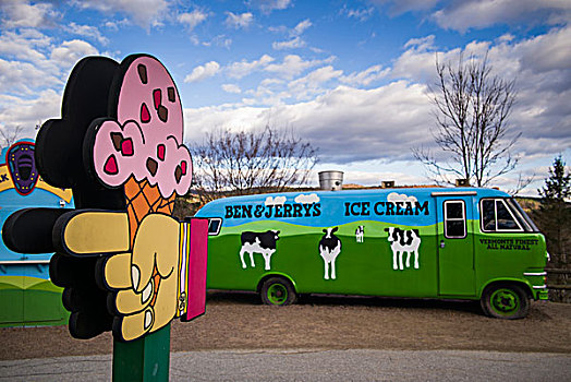 佛蒙特州,冰淇淋,世界