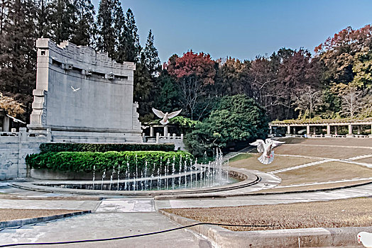 江苏省南京市钟山景区音乐台建筑景观