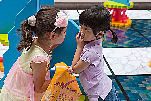 女孩,玩,铜锣湾,香港