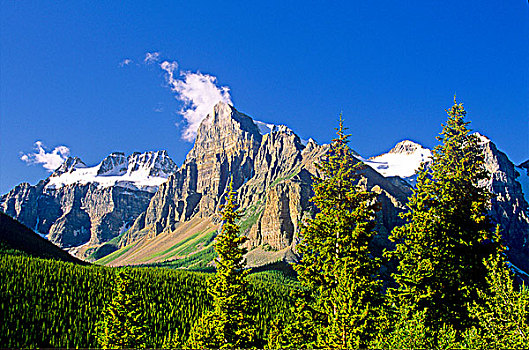 山谷,国家公园,艾伯塔省,加拿大