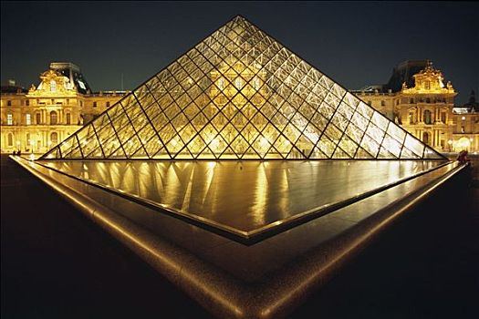 金字塔,卢浮宫,画廊,巴黎,法国