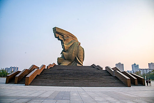 湖北荆州市关公义园关公纪念馆广场