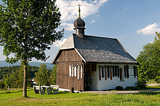 小教堂,纪念,死,巴伐利亚森林,巴伐利亚,德国,欧洲