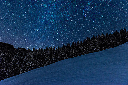 夜空,阿尔卑斯山