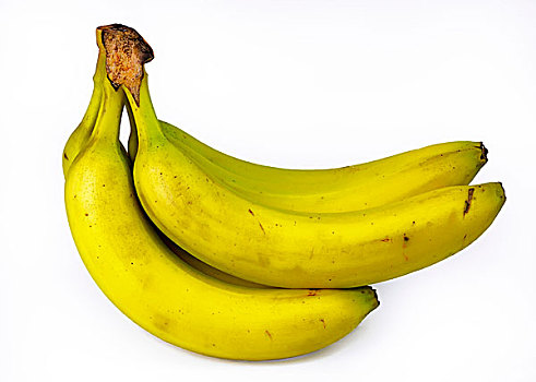 香蕉,隔绝,白色背景