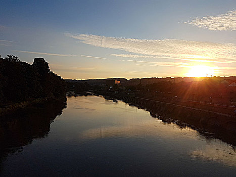 艾芬河,日落
