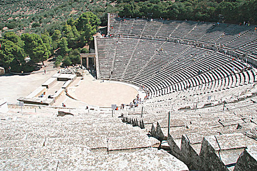 希腊艺术,埃皮达鲁斯,剧院,伯罗奔尼撒半岛,希腊