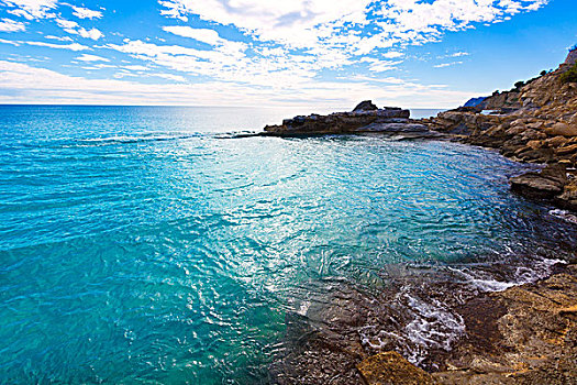 海滩,阿利坎特,地中海,西班牙
