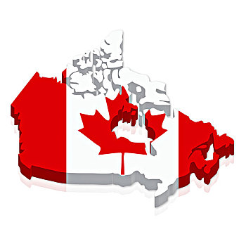 轮廓,旗帜,加拿大