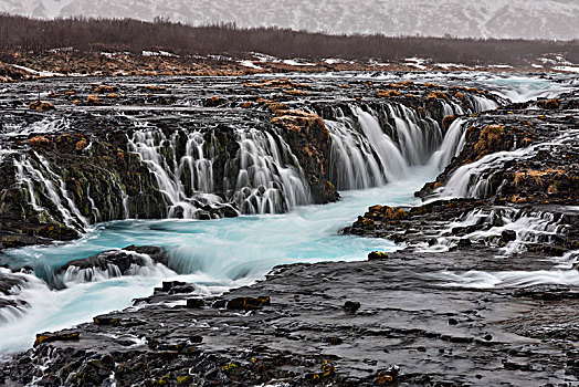 冰岛,瀑布,瑟德兰德,南,欧洲