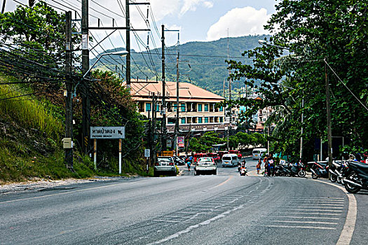 泰国,街景,普吉岛,特色文化,海岸线,公路,旅行度假,舒适