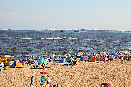 秦皇岛,海滨,沙滩,浴场,环境,优美,休闲,游客,12