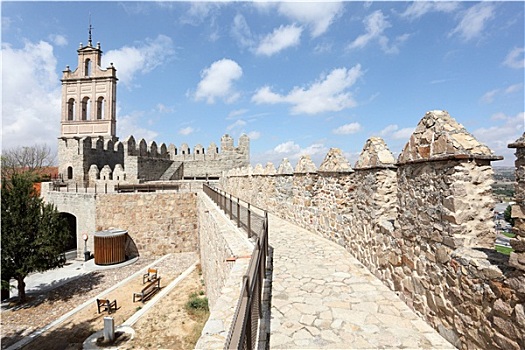 中世纪城市,墙壁,卡斯蒂利亚,西班牙
