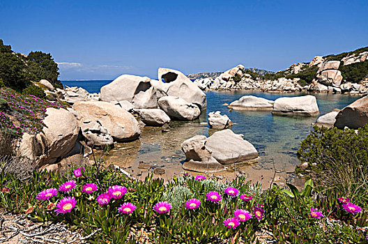 岩石构造,贝劳,萨丁尼亚,意大利,欧洲