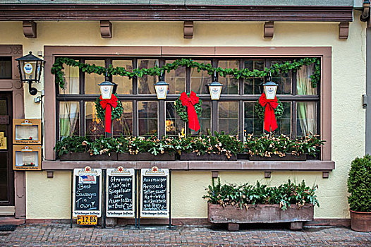 餐馆,户外,装饰,圣诞节,德国