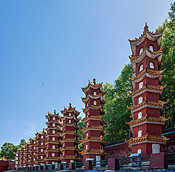 山西忻州市五台山善财洞下院寺院塔林