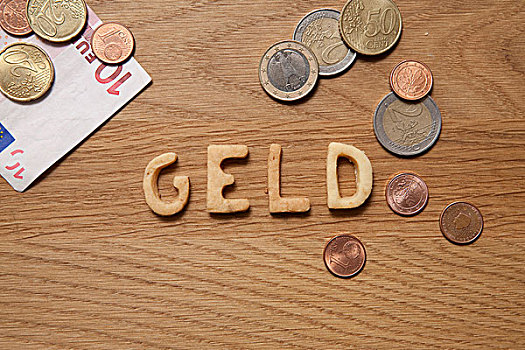 钱,德国,文字,书写,饼干,旁侧,硬币,货币