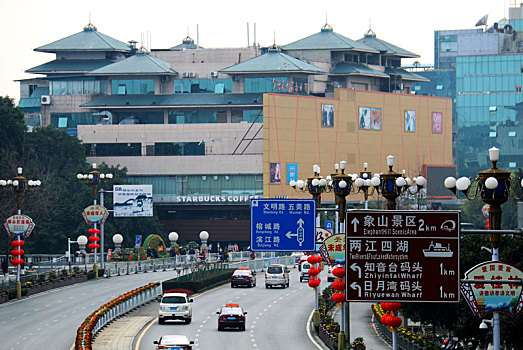 城市街道街景