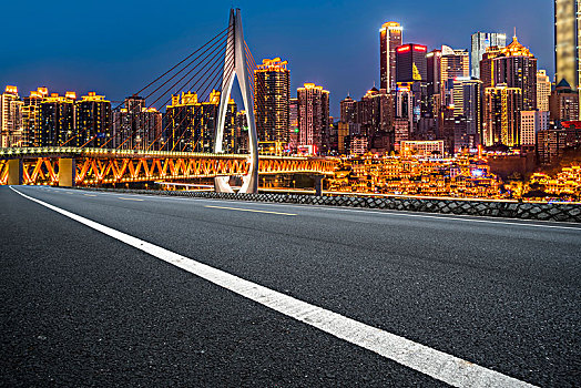 重庆城市建筑和沥青路面