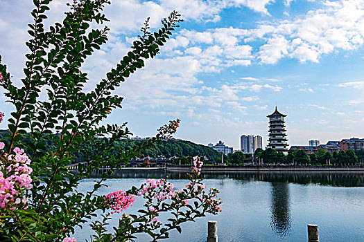 湖光美景,湖光美色,柔美湖岸线