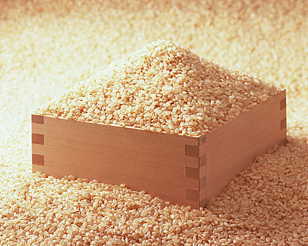 糙米,测量,盒子