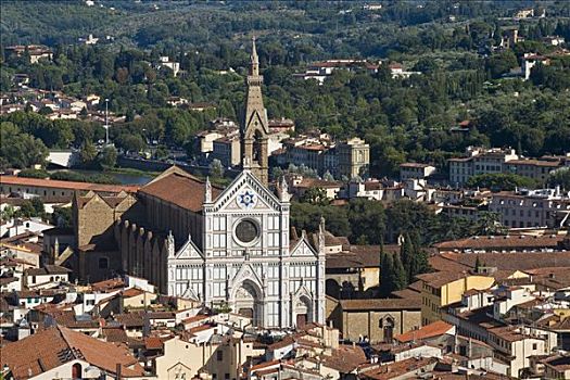 大教堂,神圣,十字架,佛罗伦萨,艾米利亚罗马涅,意大利,欧洲
