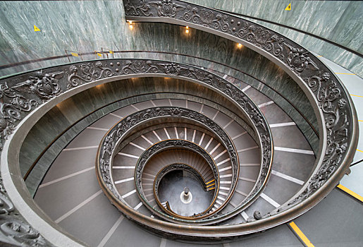 梵蒂冈博物馆著名的螺旋楼梯