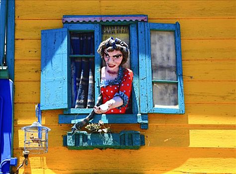 装饰,窗,布宜诺斯艾利斯,阿根廷