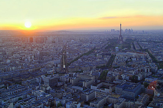 巴黎,日落