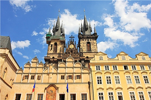 碎片,著名,圣母大教堂,大教堂,布拉格