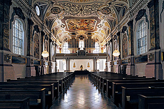 器官,天花板,教堂,慕尼黑,上巴伐利亚,巴伐利亚,德国,欧洲
